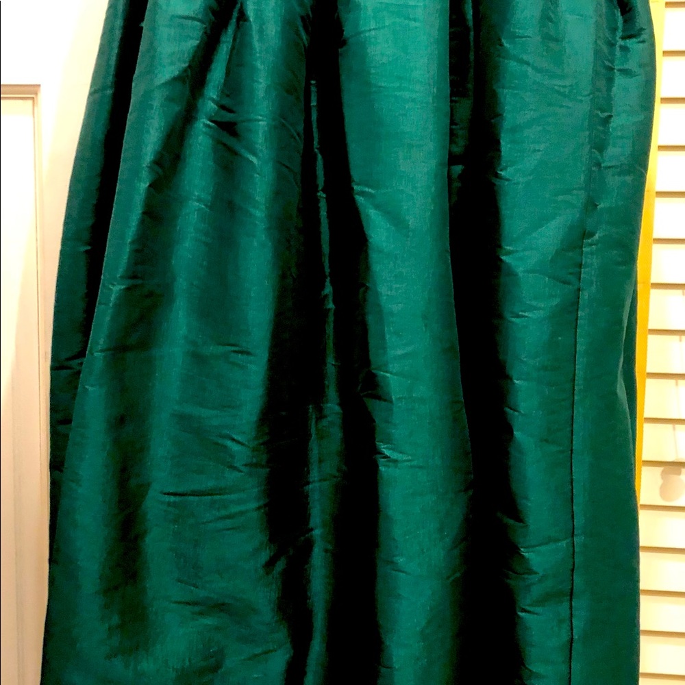 Rich green ball gown skirt